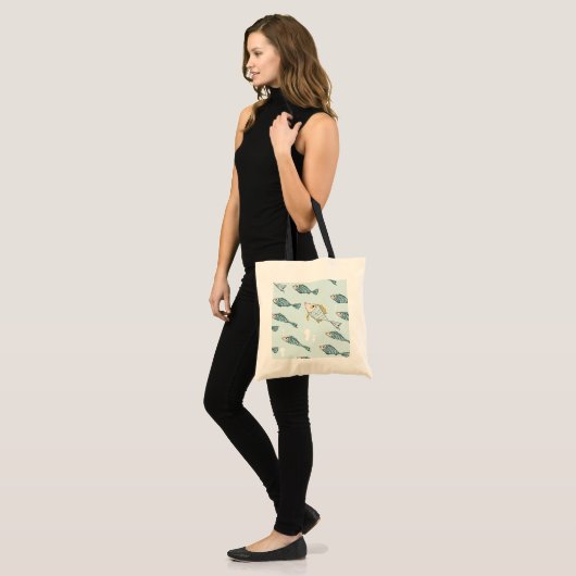 Zwemvis Tote Bag (Voorkant (model))