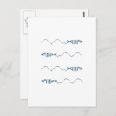 Zwemvissen Emoticon Briefkaart (Voorkant / Achterkant)