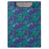 Zwemvissen en bubbels Levendig rifpatroon Klembord (Voorkant)