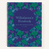 Zwemvissen en bubbels Levendig rifpatroon Notitieboek (Voorkant)