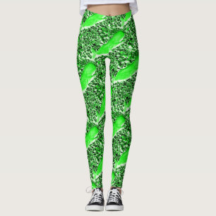 zwemvissen van groene walvissen leggings