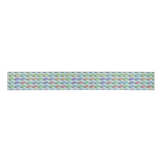 Zwemvisserij Grosgrain Lint (Voorkant)