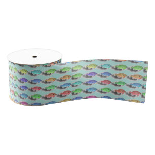 Zwemvisserij Grosgrain Lint