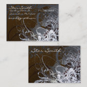 Zwemvlies Chcolaat en rook Visitekaartje (Voorkant / Achterkant)