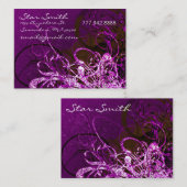 Zwemvlies - Diep Paars Visitekaartje (Voorkant / Achterkant)