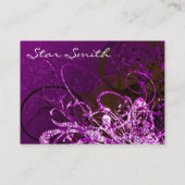 Zwemvlies - Diep Paars Visitekaartje (Achterkant)