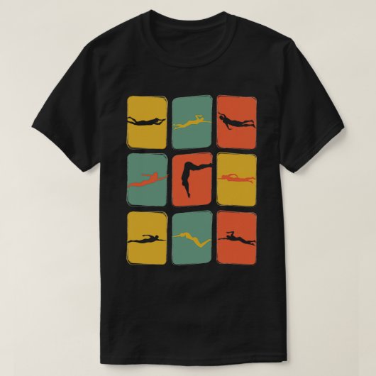  zwemvlotterretroster t-shirt (Design voorkant)