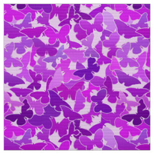 Zwemvlucht van Vlinders, Amethist, Violet en Orchi Stof
