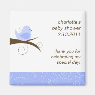 Zwemvogels Aangepast Baby shower Favor Magnet