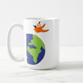 Zwemvogels redden de wereld voor duurzame aarde koffiemok (Links)
