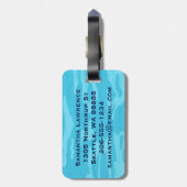 Zwemvormig Bagagelabel (Achterkant verticaal)