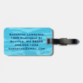 Zwemvormig Bagagelabel (Achterkant horizontaal)