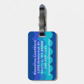 Zwemvormig Bagagelabel (Achterkant verticaal)