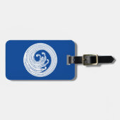 Zwemvormig golflengte bagagelabel (Voorkant horizontaal)