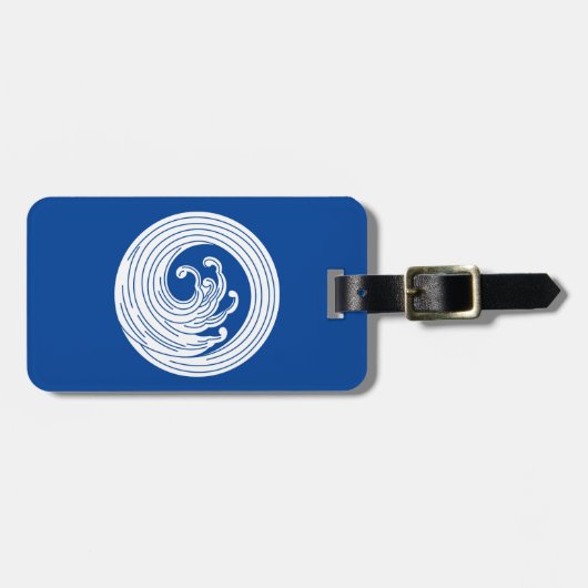 Zwemvormig golflengte bagagelabel (Voorkant horizontaal)