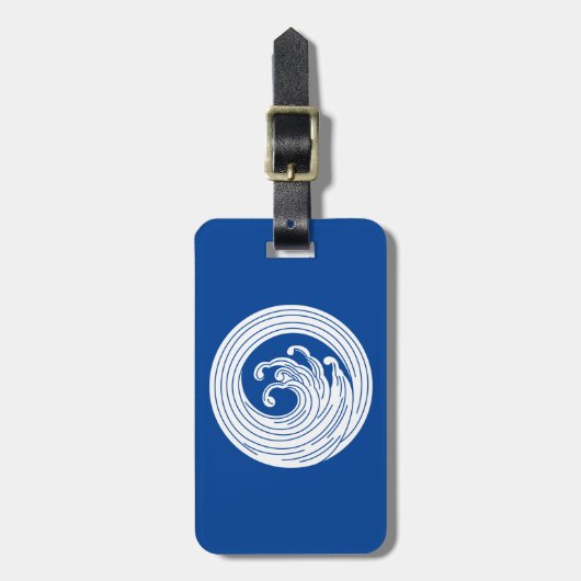 Zwemvormig golflengte bagagelabel (Voorkant verticaal)