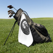 Zwemvormig golflengte golfhanddoek (Groen)