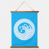 Zwemvormig golflengte hangend wandkleed (Voorkant)