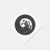 Zwemvormig golflengte servet (Hoek)