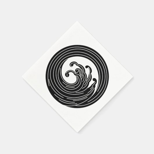 Zwemvormig golflengte servet (Hoek)