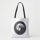Zwemvormig golflengte tote bag (Voorkant)