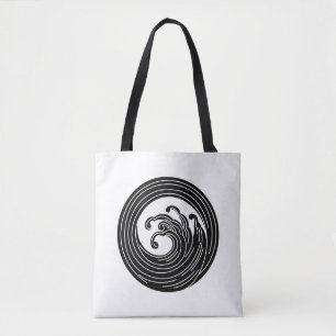 Zwemvormig golflengte tote bag