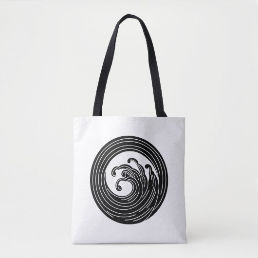 Zwemvormig golflengte tote bag (Voorkant)