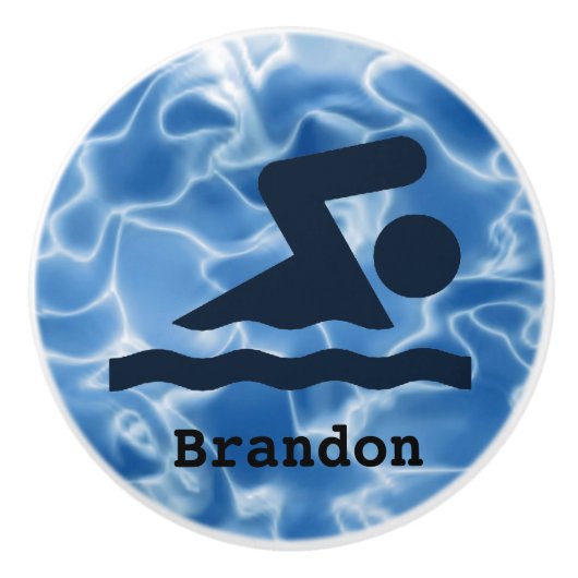 Zwemvormig ontwerp keramische romp of knop (Voorkant)