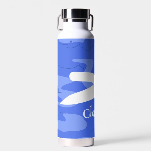 Zwemvormig ontwerp met kopervacuüm geïsoleerd waterfles (Voorkant)