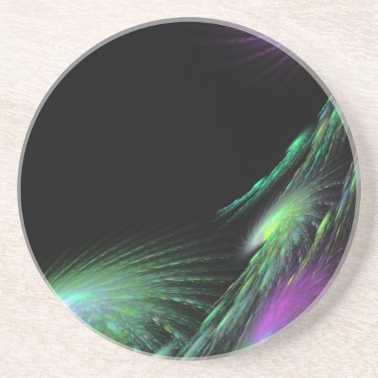 Zwemvuurwerk Zandsteen Onderzetter (Voorkant)