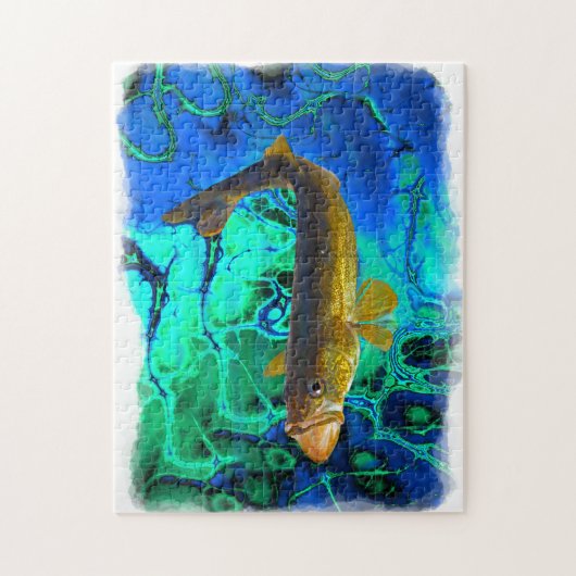 Zwemwalleye, Pickerviskunst Legpuzzel (Verticaal)