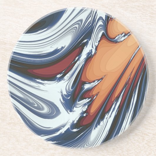 ZWEMWATER ZANDSTEEN ONDERZETTER (Voorkant)