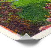 Zwemwaterscène in het natuurpark van het meer van  poster (Hoek)