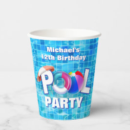 Zwemwatervun voor de Koel-zomerpool Papieren Bekers