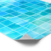 Zwemwatervun voor de Koel-zomerpool Poster (Hoek)