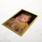 Zwemwelkome Folie Moderne Baby bekendmaking Feestdagenkaart (Gedraaid)