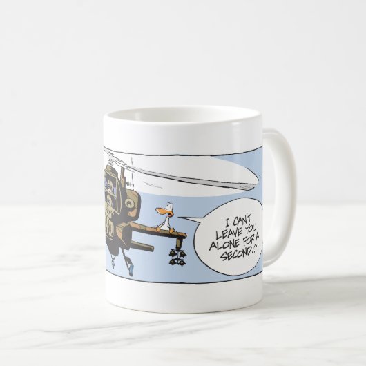 Zwemzeden die het leger weer irriteren koffiemok (Voorkant rechts)