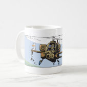 Zwemzeden die het leger weer irriteren koffiemok (Voorkant links)