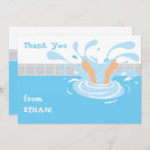 Zwemzwembad: dank je wel notitiekaartje (Voorkant / Achterkant)