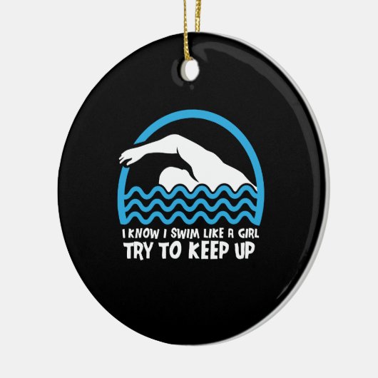 Zwemzwembad Keramisch Ornament (Links)