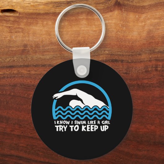 Zwemzwembad Sleutelhanger (Voorkant)