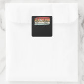 Zwemzwembad Vierkante Sticker (Tas)