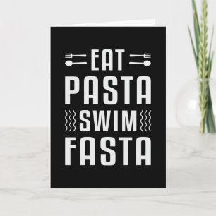 Zwemzwemmen van de Pasta Swim Fasta Kaart