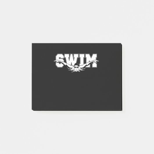 Zwemzwemmers competitief zwemmen Athletic Gift Post-it® Notes (Voorkant)