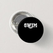 Zwemzwemmers competitief zwemmen Athletic Gift Ronde Button 3,2 Cm (Voorkant /achterkant)