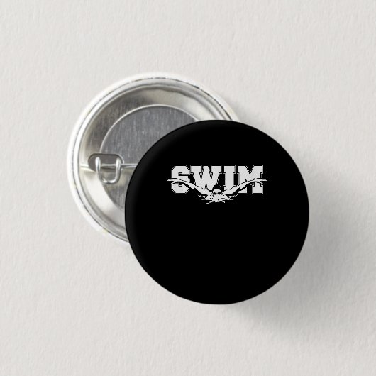 Zwemzwemmers competitief zwemmen Athletic Gift Ronde Button 3,2 Cm (Voorkant /achterkant)