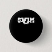 Zwemzwemmers competitief zwemmen Athletic Gift Ronde Button 3,2 Cm (Voorkant)