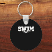 Zwemzwemmers competitief zwemmen Athletic Gift Sleutelhanger (Voorkant)