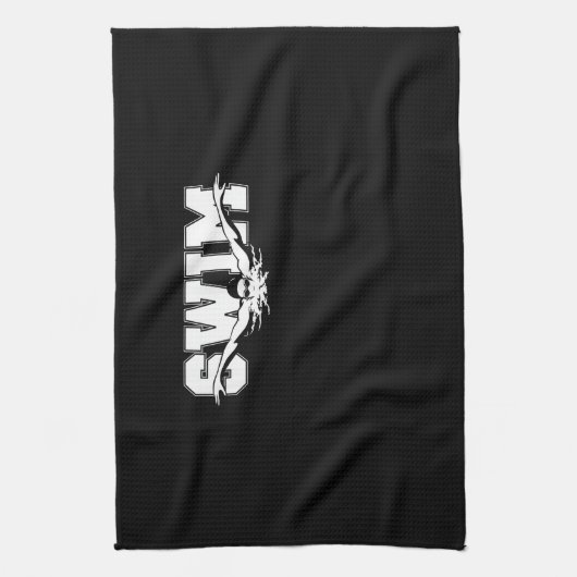 Zwemzwemmers competitief zwemmen Athletic Gift Theedoek (Verticaal)