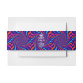 Zwenk KALM EN Uw Creatieve Tekst Uitnodigingen Wikkel (Voorkant Voorbeeld)